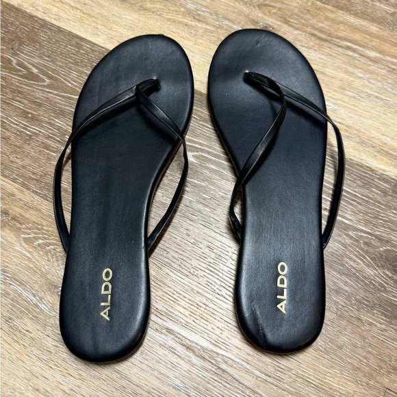 ALDO— black strappy sandals - Picture 1 of 4